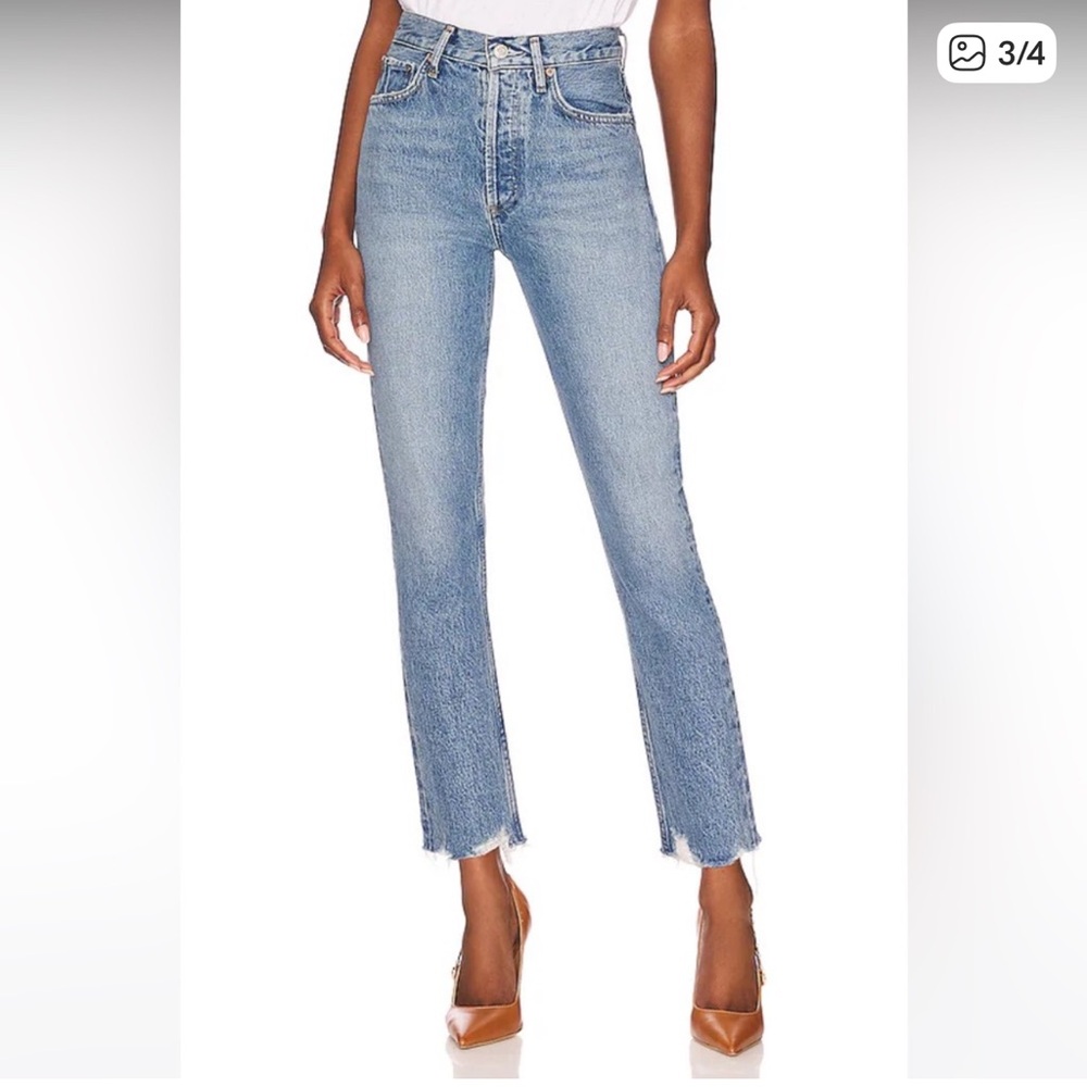 AGOLDE High Riley Crop Jeans